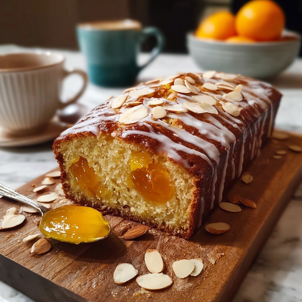 Sticky Apricot & Almond Cake with Honey Drizzle Recipe - Recipe Image
