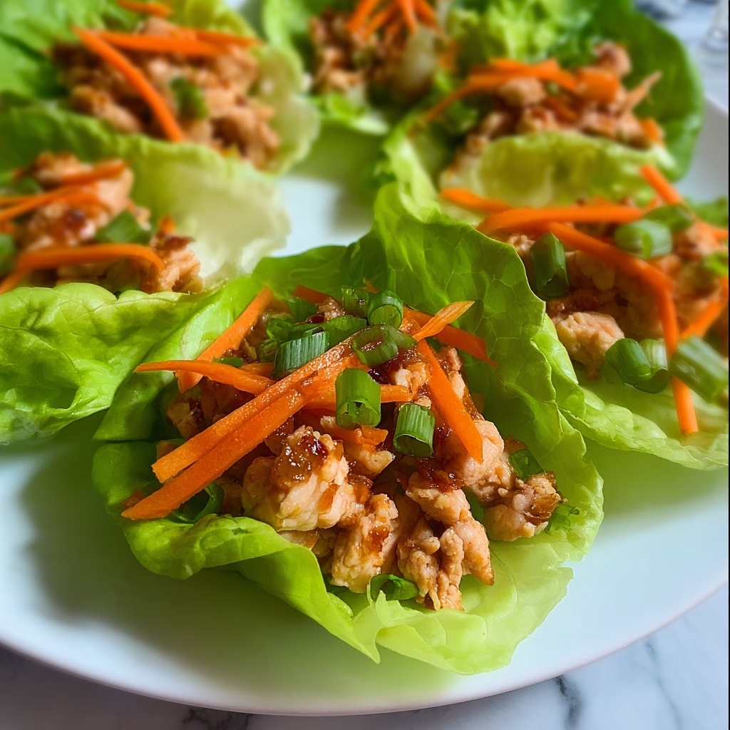Sweet Chili Chicken Lettuce Cups Recipe - Recipe Image