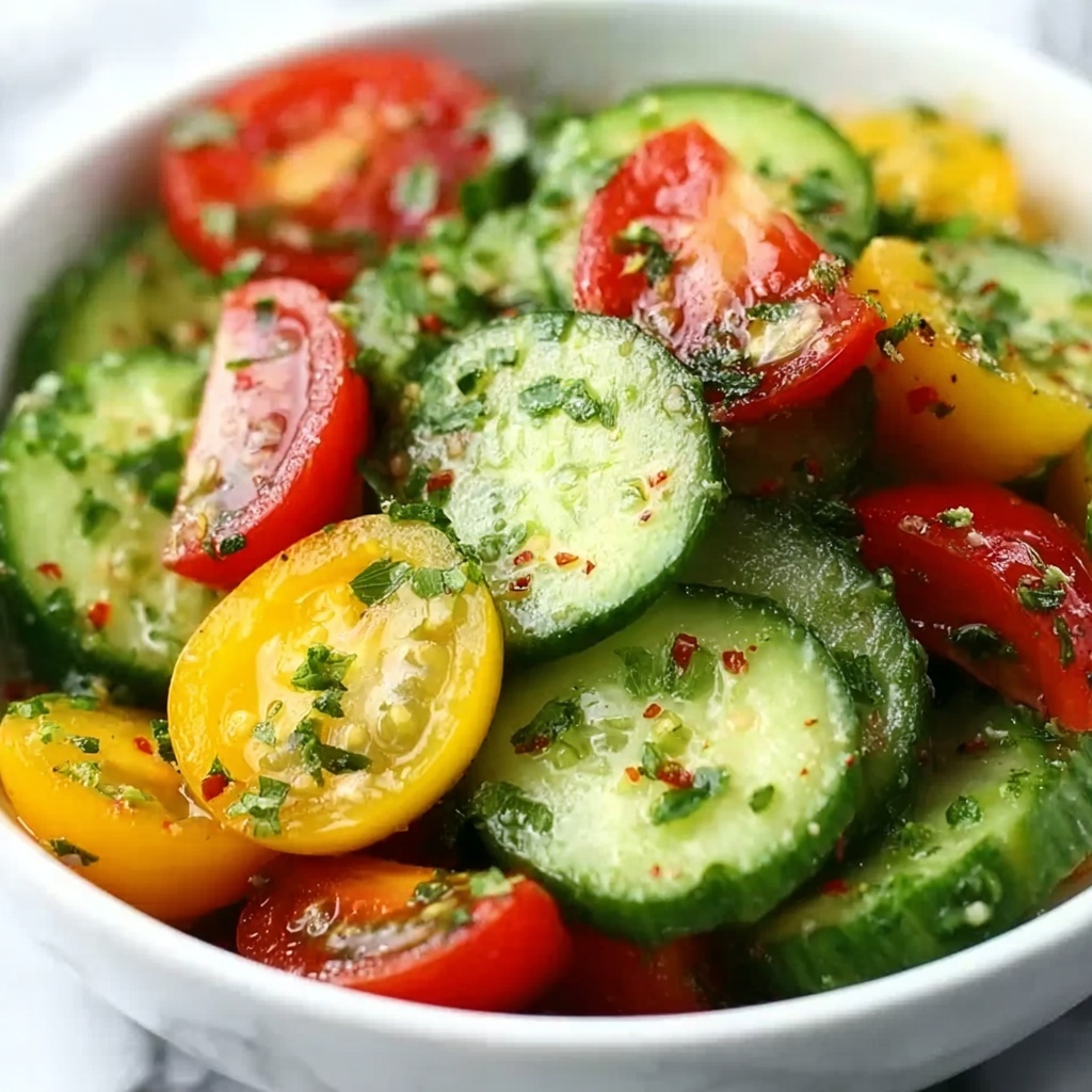 Cucumber, Tomato & Avocado Salad Recipe - Recipe Image