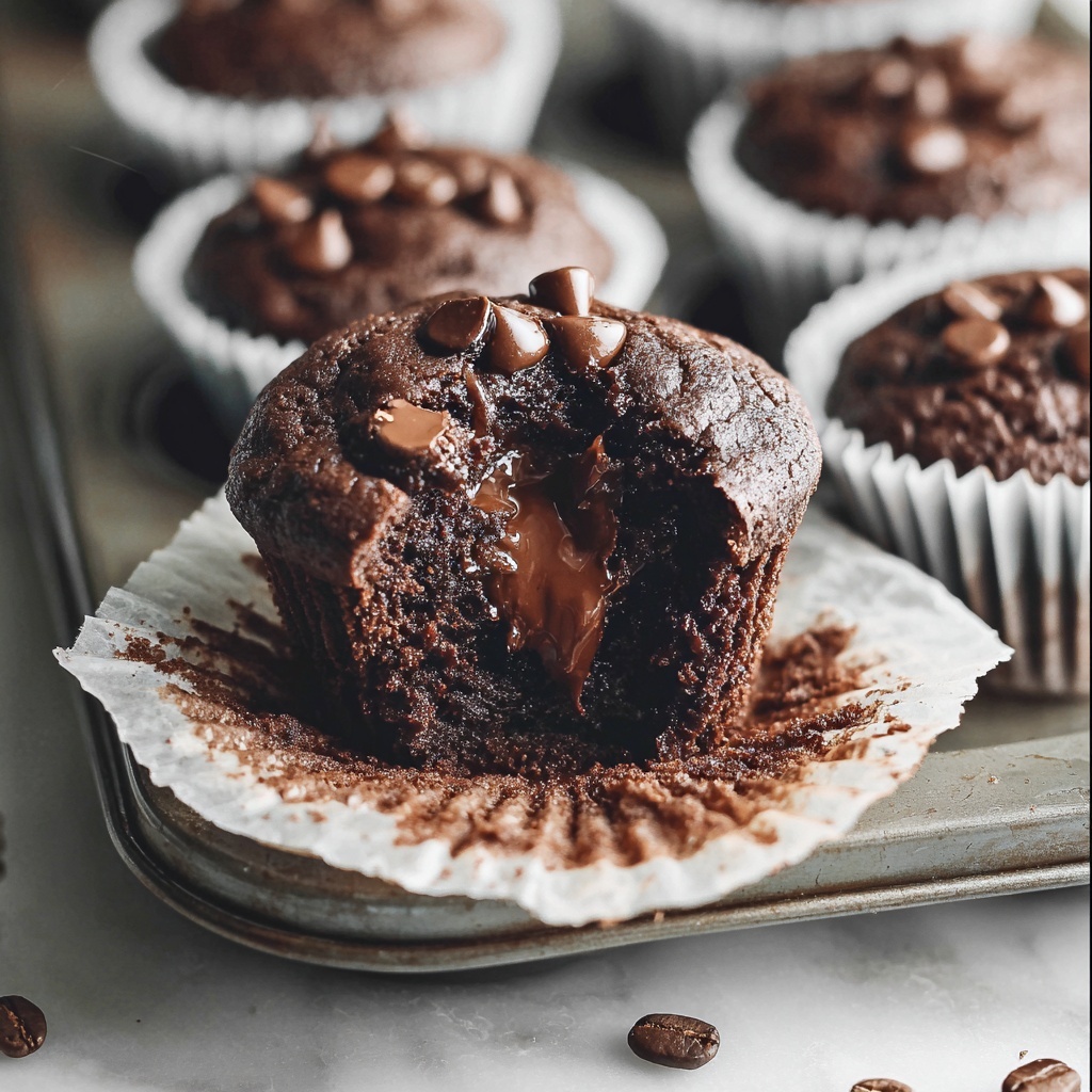 Double Chocolate Espresso Muffins Recipe - Recipe Image