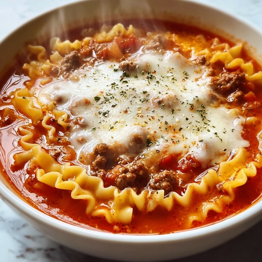 Lasagna Soup: 5 Steps to Comfort in a Bowl Recipe - Recipe Image