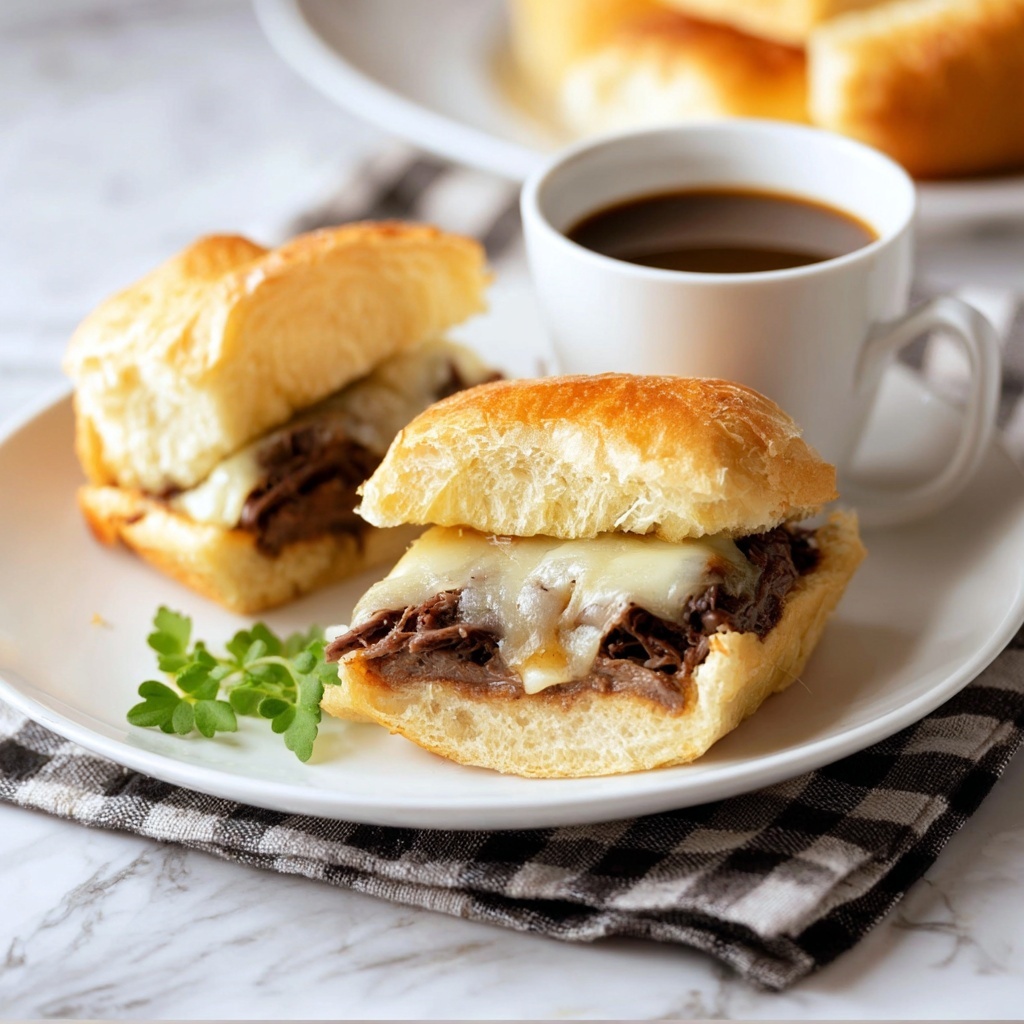 Slow Cooker French Dip Sandwiches Recipe - Recipe Image
