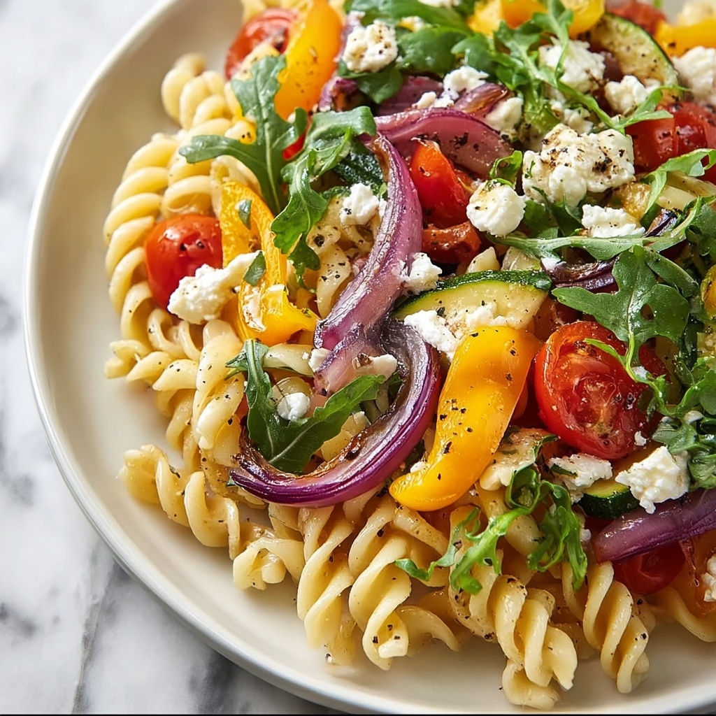 Roasted Veggie Pasta with Feta Recipe - Recipe Image