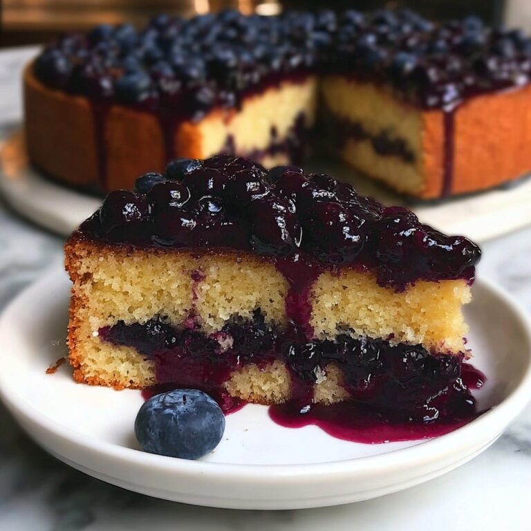 Blueberry Brown Sugar Upside Down Cake Recipe