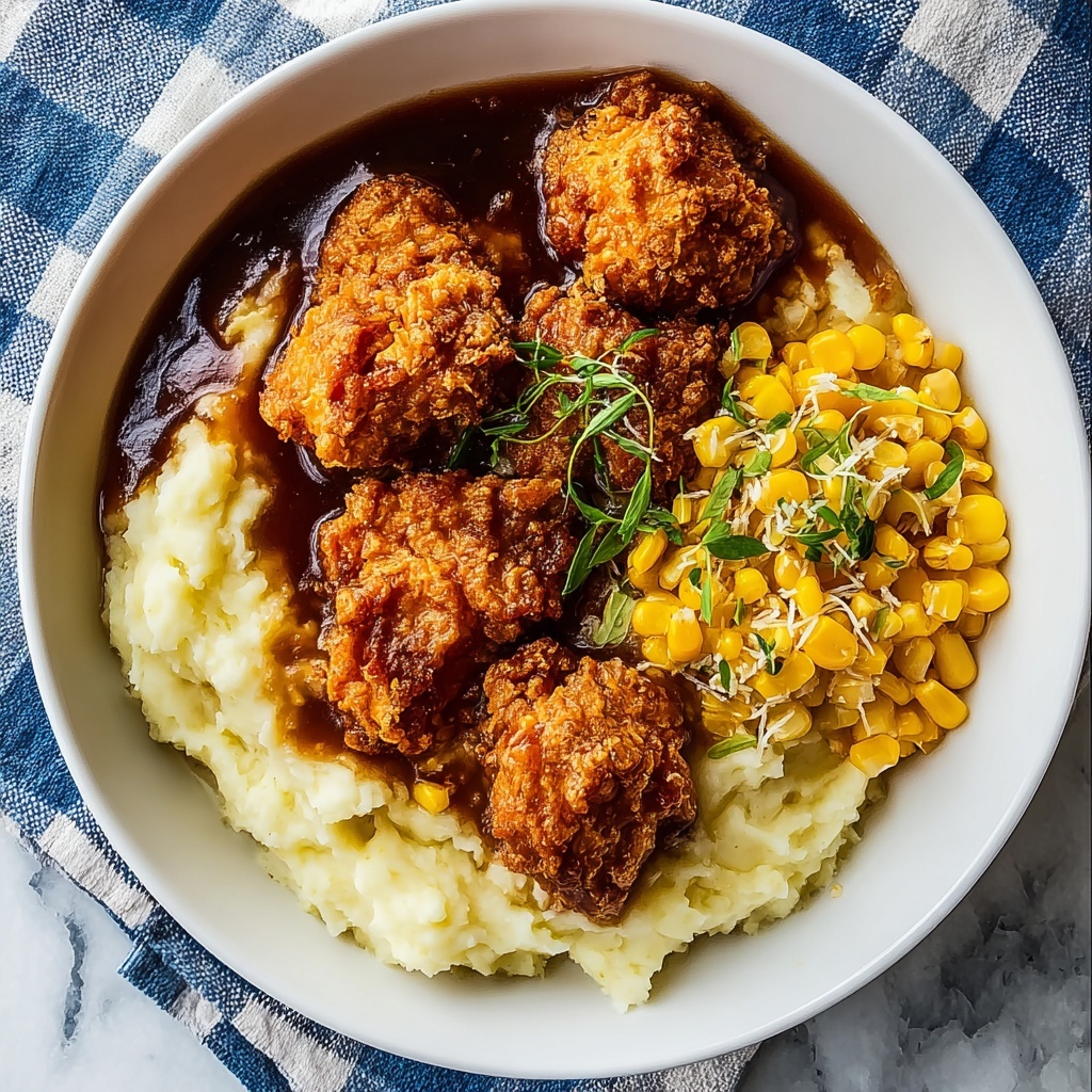 Hearty Southern-Style Crispy KFC Bowls Recipe - Recipe Image