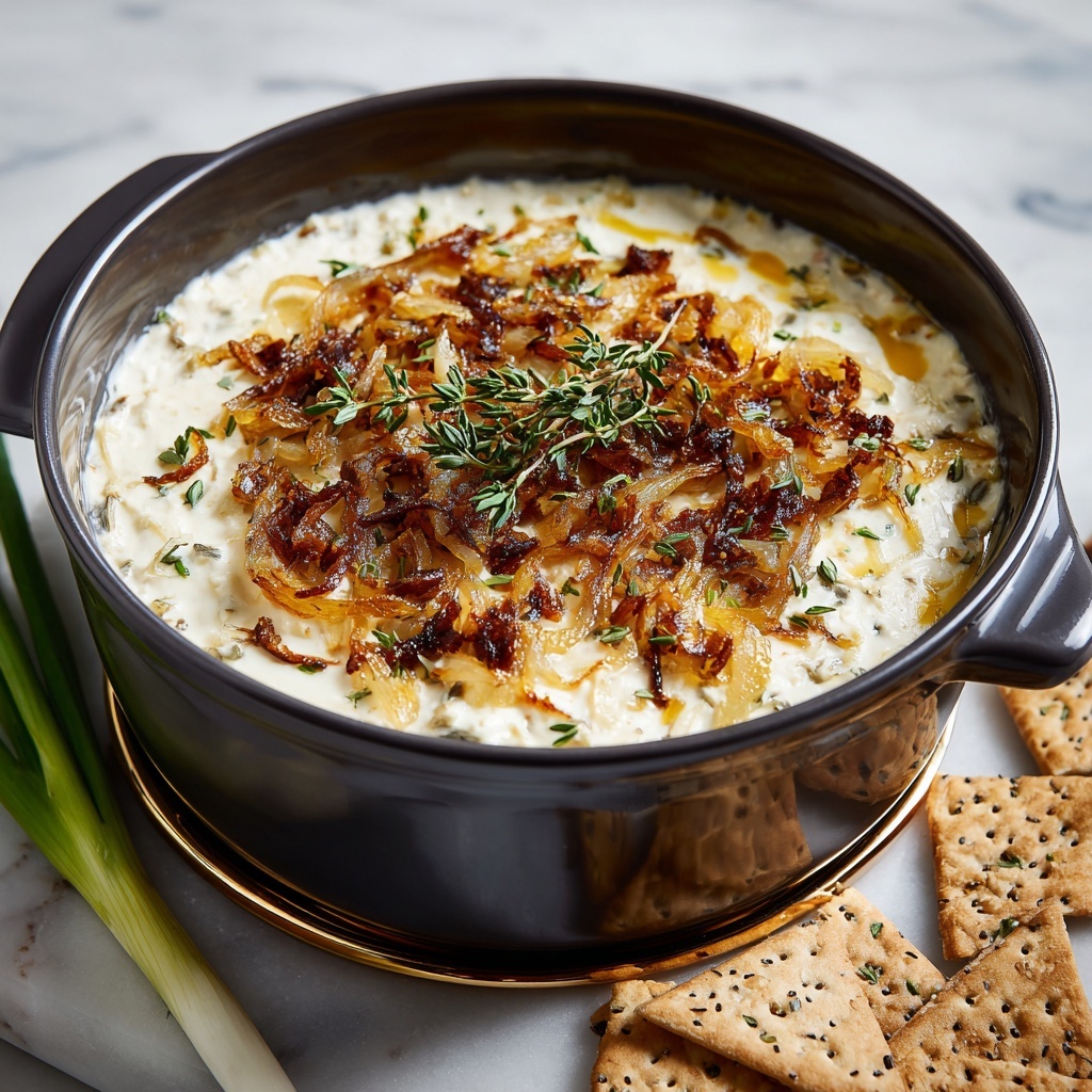 Creamy Caramelized French Onion Dip Recipe - Recipe Image