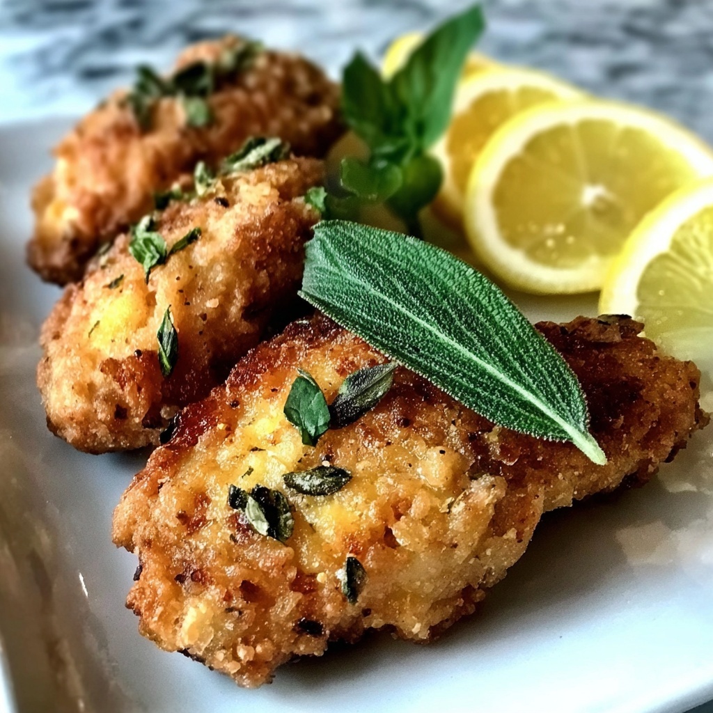 Lemon Pecorino Crusted Chicken: Crispy Delight in Minutes Recipe - Recipe Image