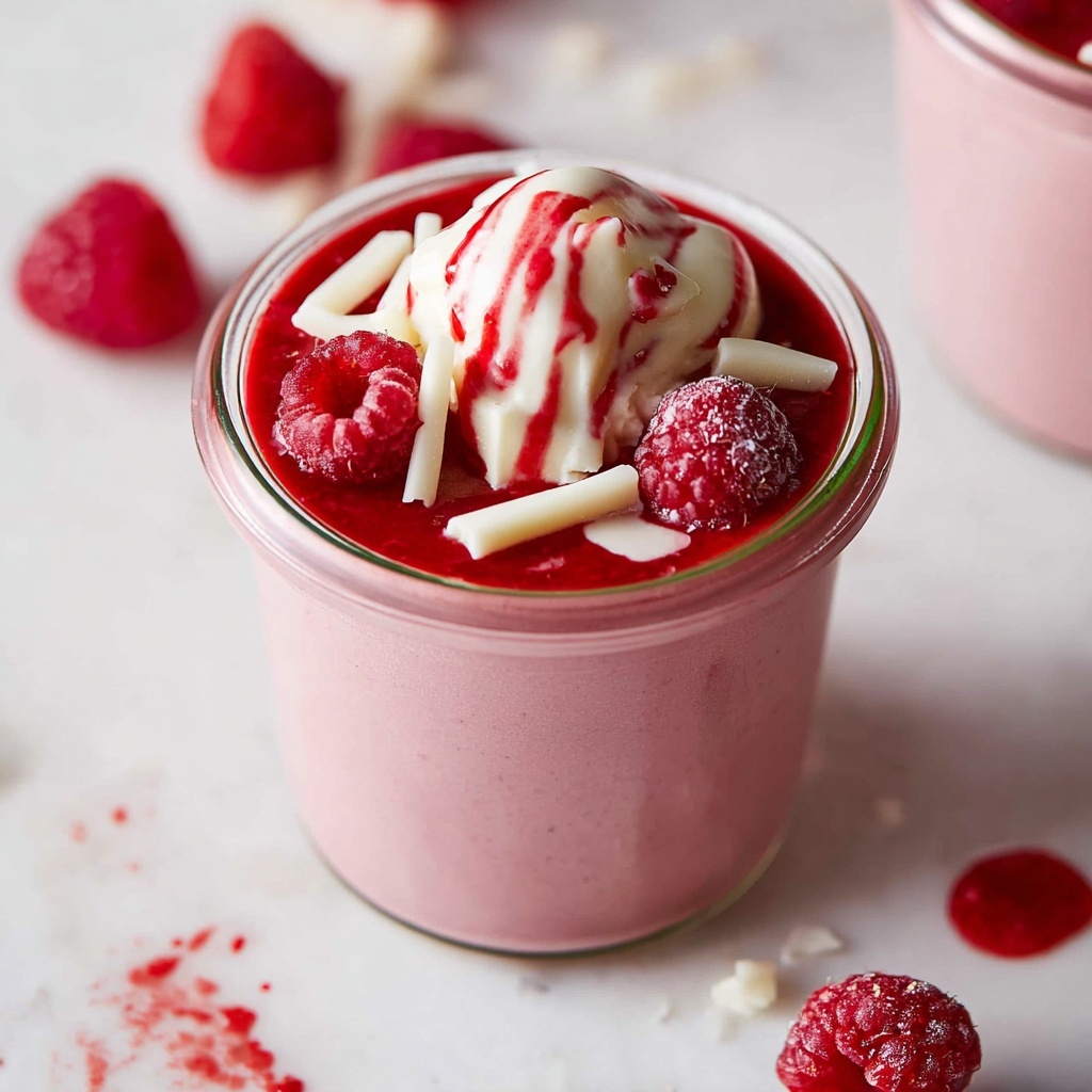 Vegan Raspberry White Chocolate Mousse Recipe - Recipe Image