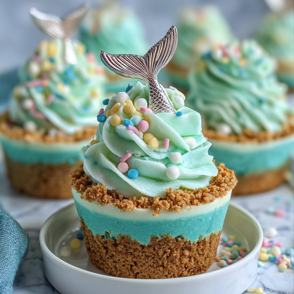 Mermaid Tail Cheesecake Cups Recipe - Recipe Image