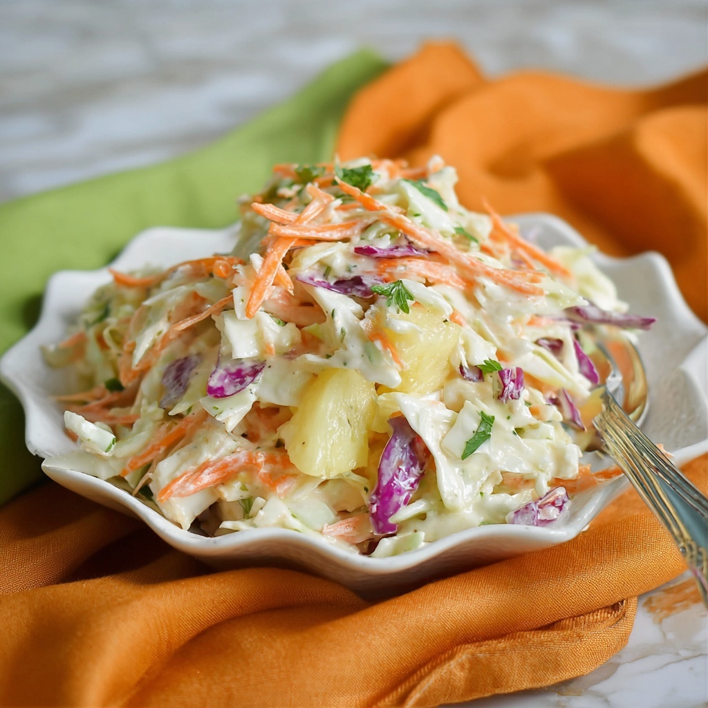 Hawaiian Pineapple Coleslaw Recipe - Recipe Image