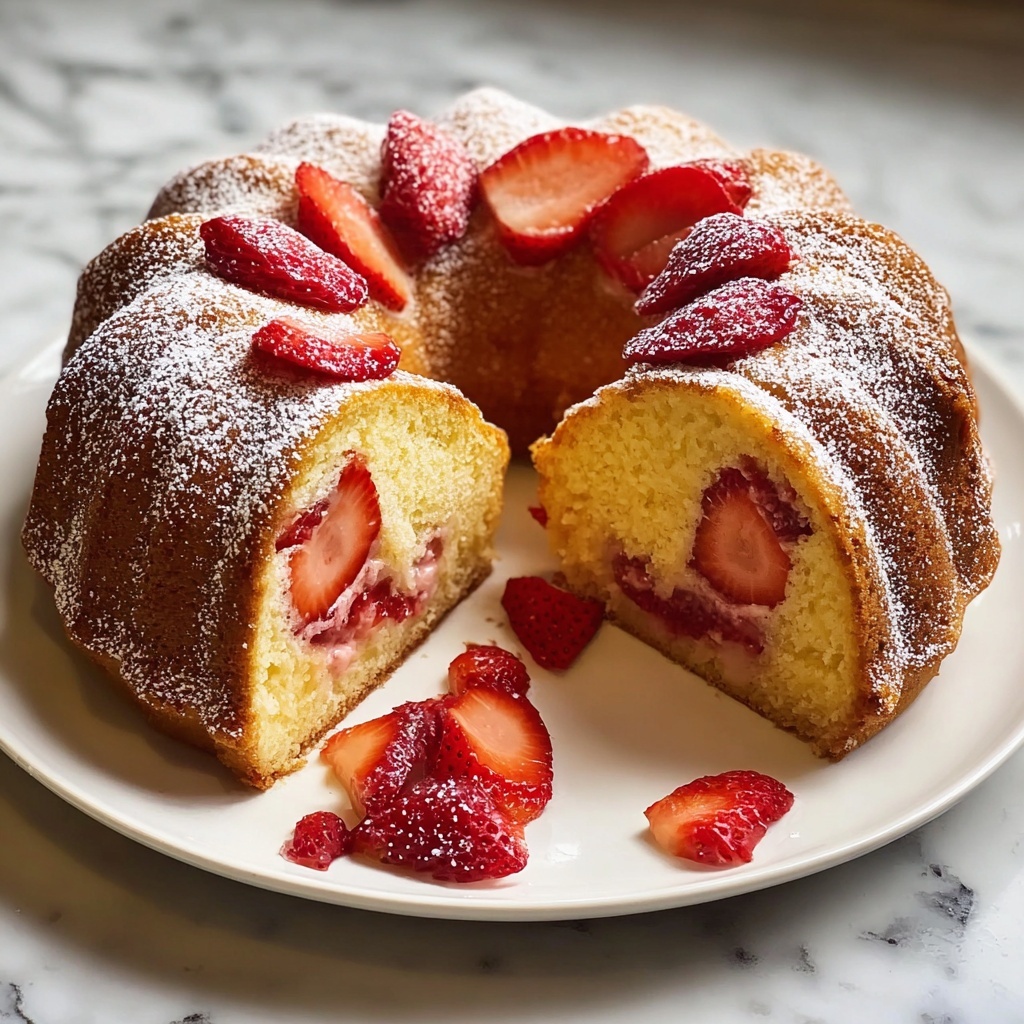Mini Strawberry Bundt Cakes Recipe - Recipe Image