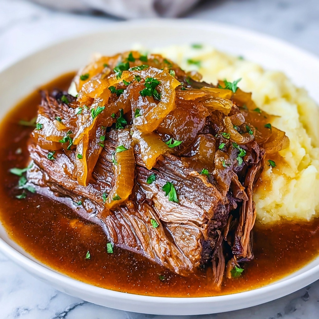 Slow Cooker French Onion Pot Roast Recipe - Recipe Image