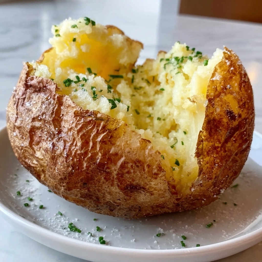 Crispy Air Fryer Baked Potato Recipe - Perfectly Fluffy! Recipe - Recipe Image