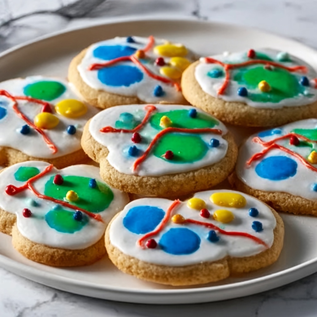 Christmas Lights Royal Icing Sugar Cookies Recipe - Recipe Image