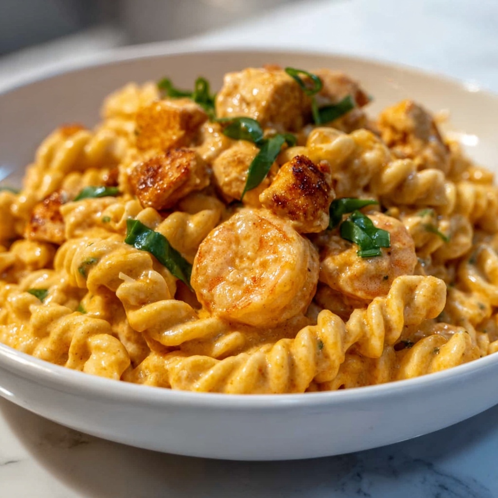 Cajun Chicken and Shrimp Pasta Recipe - Recipe Image