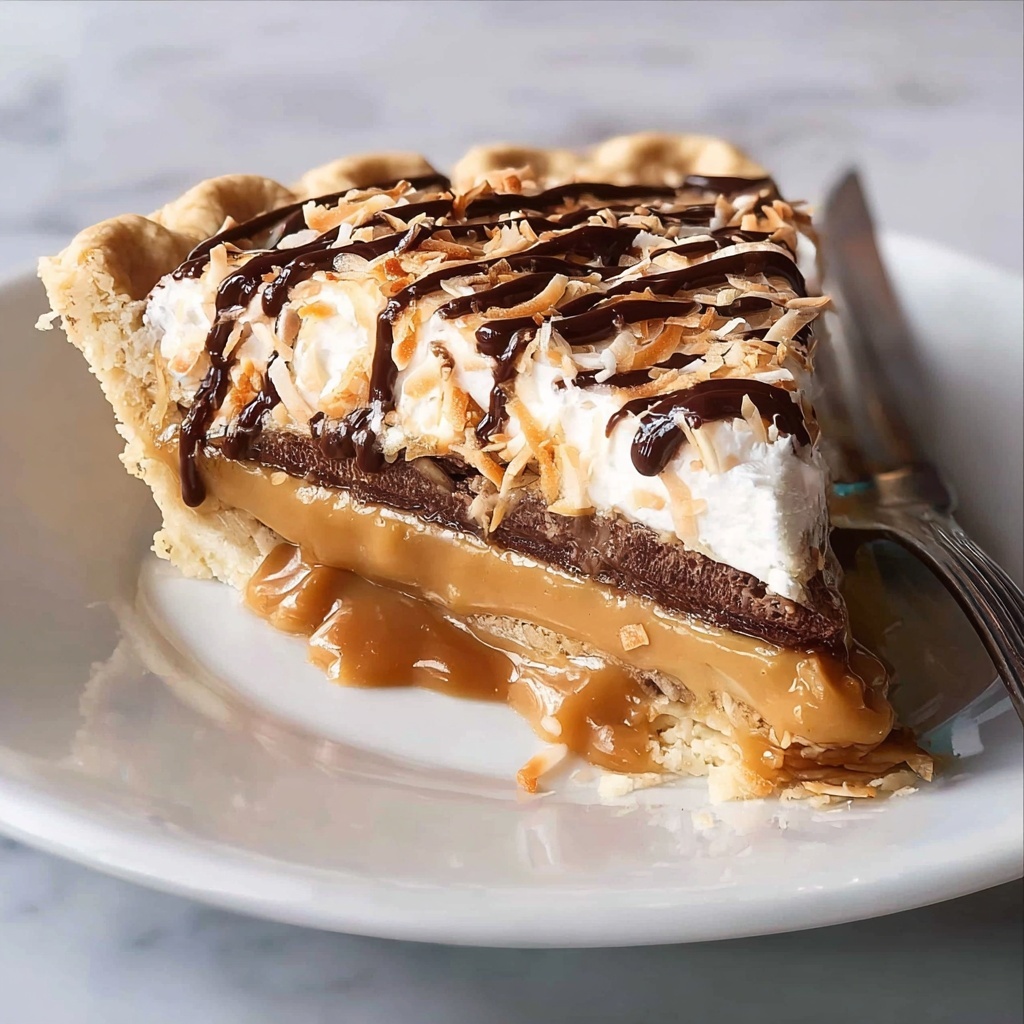 Samoas Cookie Pie: 5 Layers of Decadent Delight Recipe - Recipe Image