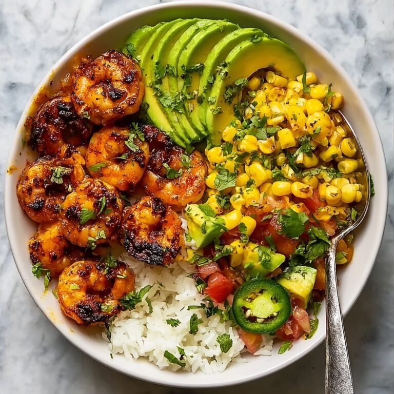 Chipotle Shrimp with Mango Avocado Rice Bowls Recipe