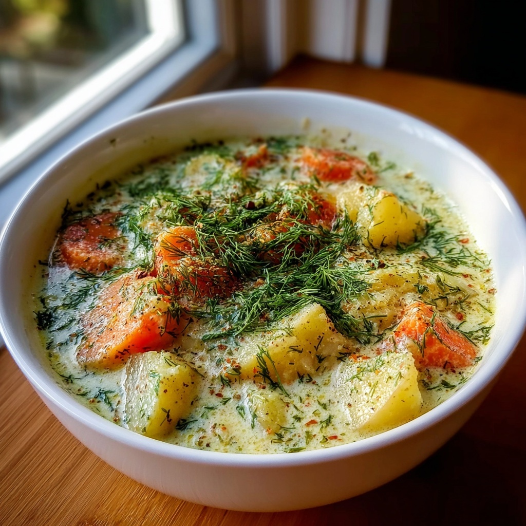 Creamy Dill Pickle Soup (Zupa Ogorkowa) Recipe