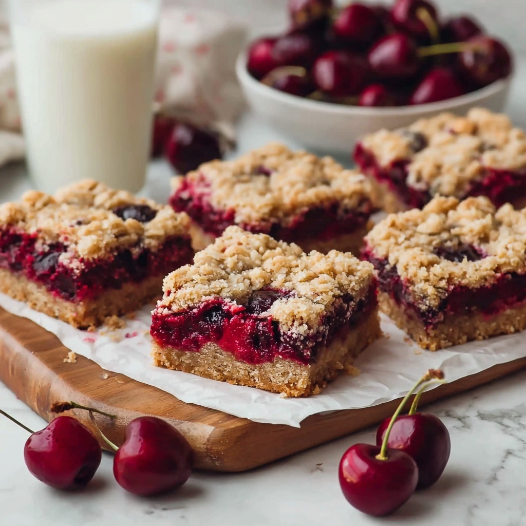 Cherry Crumble Bars Recipe - Recipe Image
