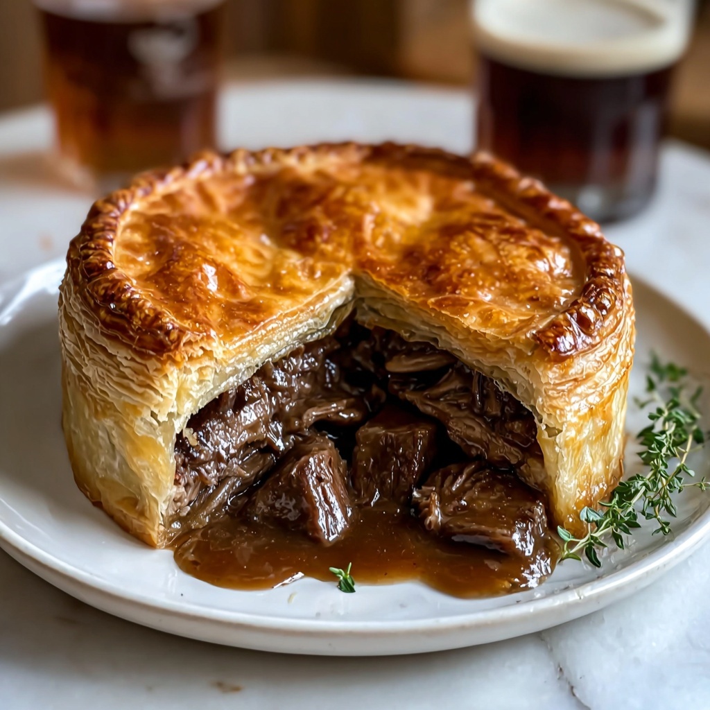 Homemade Steak and Guinness Pie Recipe - Recipe Image