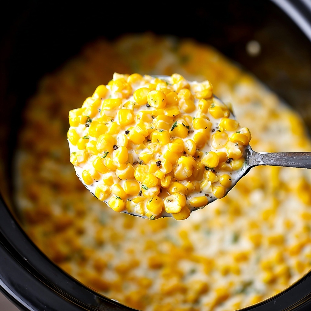 Slow Cooker Creamed Corn Recipe - Recipe Image