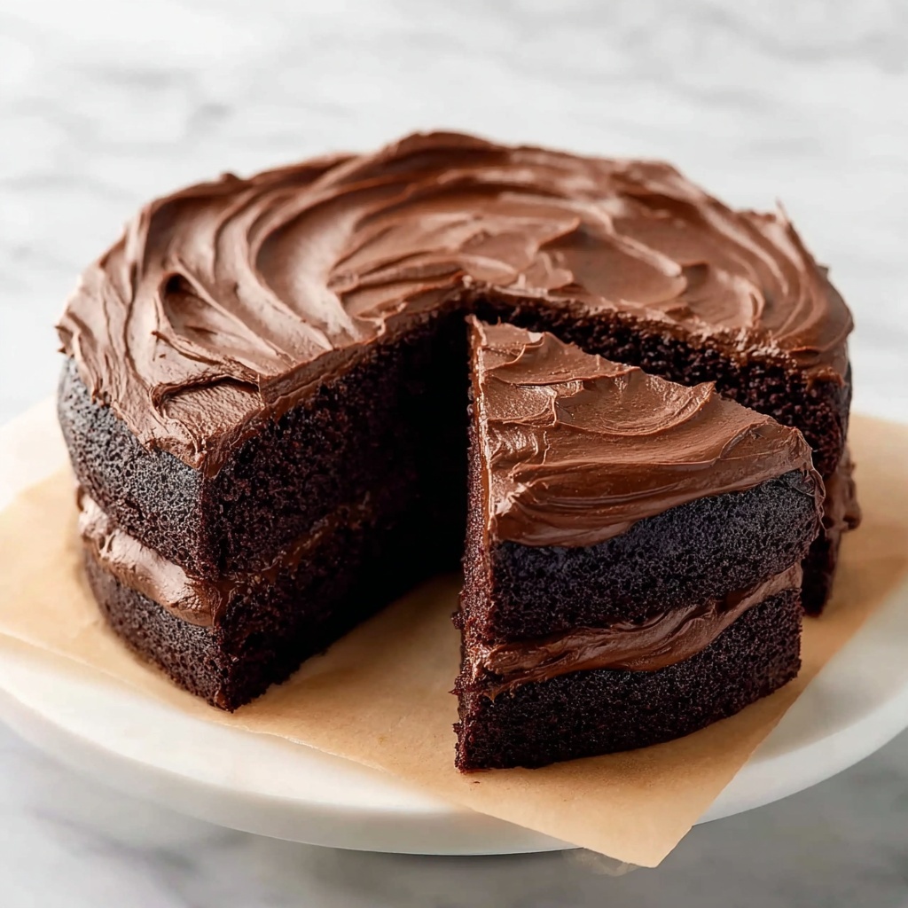 Decadent Chocolate Fudge Cake Recipe - Recipe Image