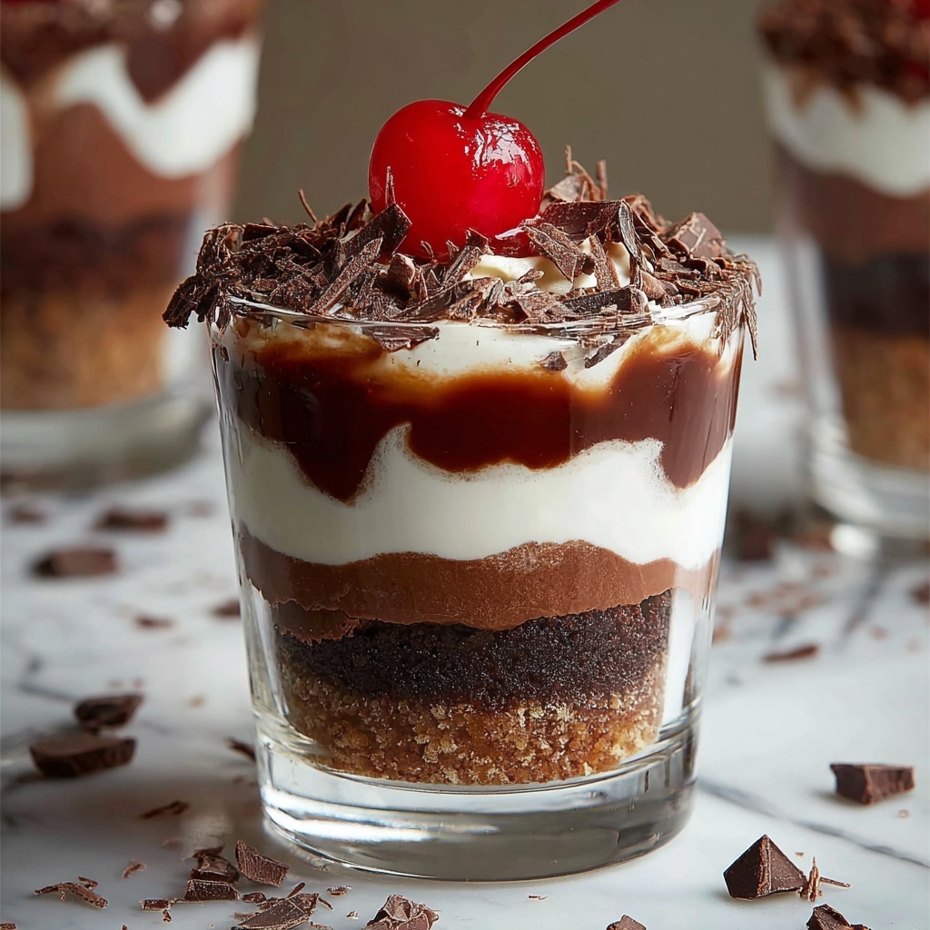 Best Mini Black Forest Trifles Recipe - Recipe Image