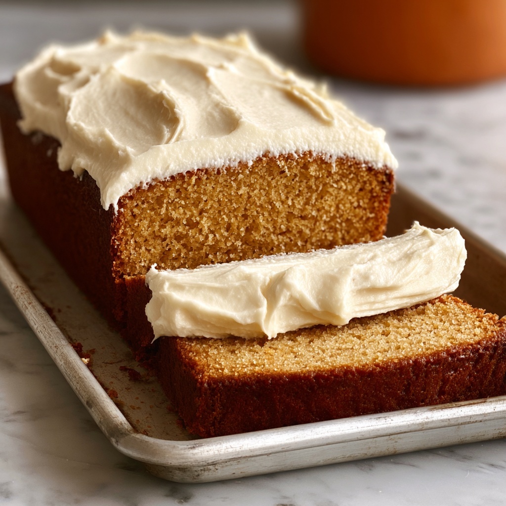 Pumpkin Bread with Cream Cheese Frosting Recipe - Recipe Image