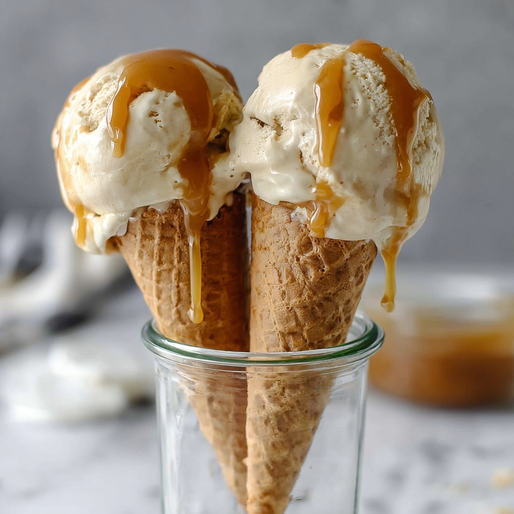 Vegan Caramel Ice Cream (No-Churn) Recipe - Recipe Image