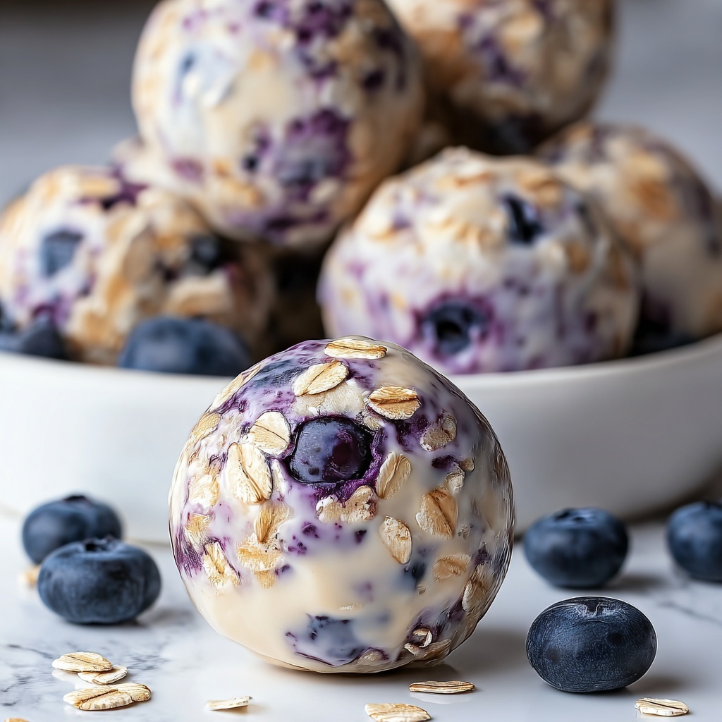 Blueberry Cheesecake Protein Bites Recipe - Recipe Image