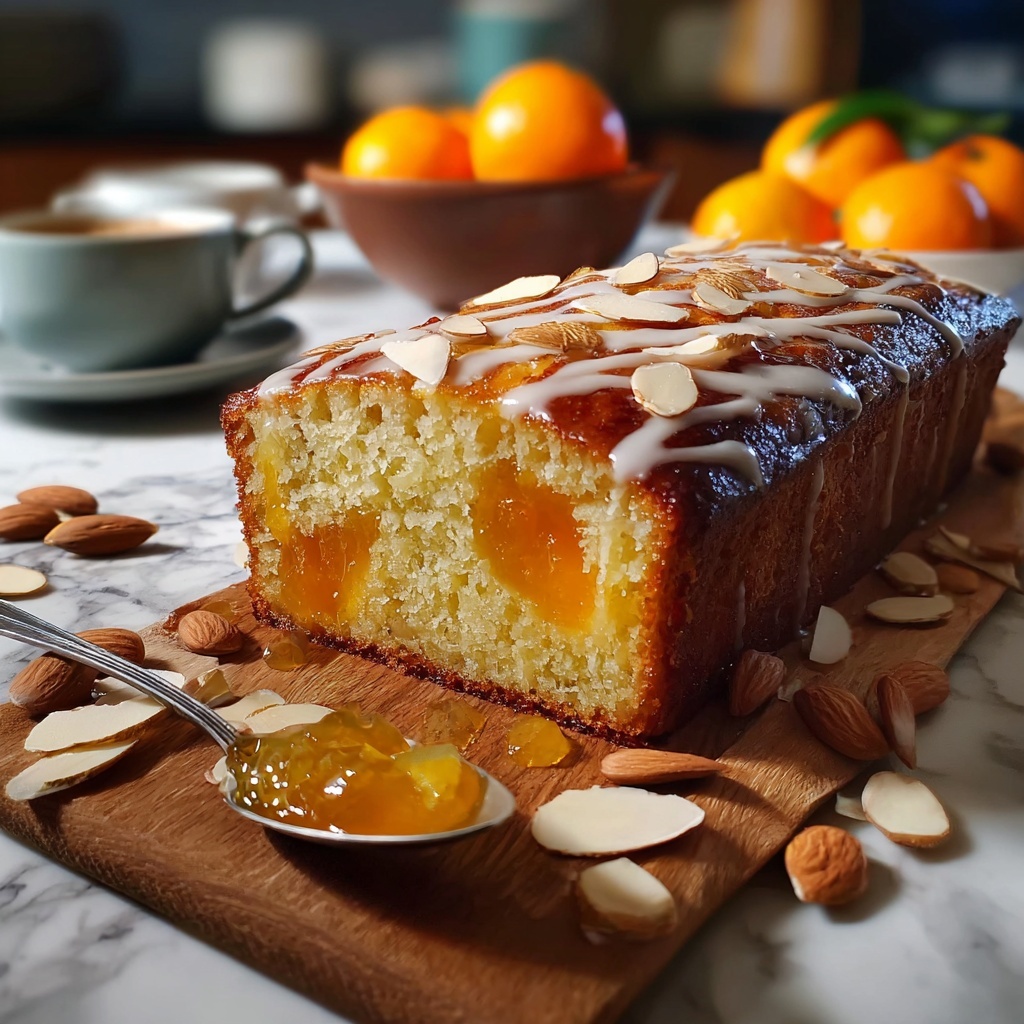 Sticky Apricot & Almond Cake with Honey Drizzle Recipe - Recipe Image