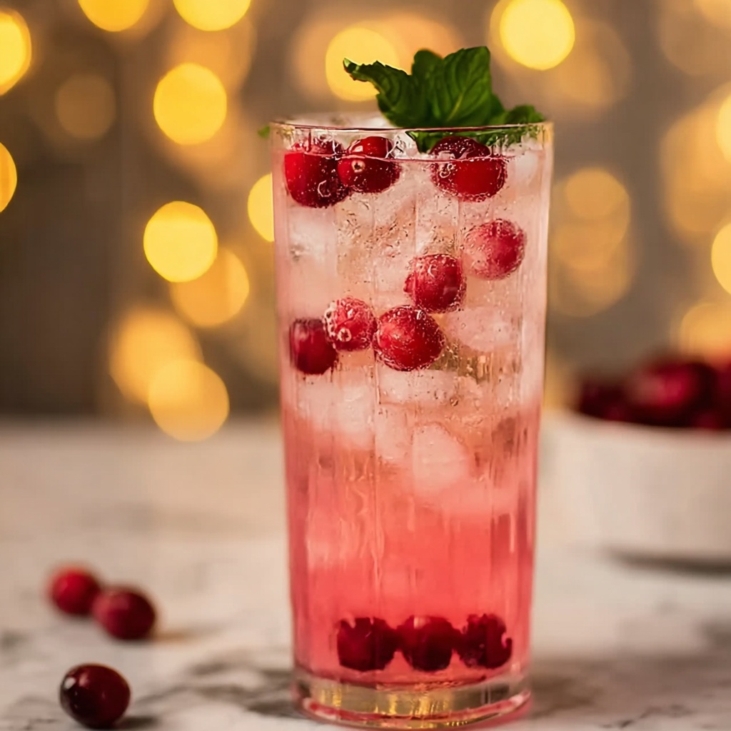 Delicious Vanilla Cranberry Crush Mocktail Recipe - Recipe Image