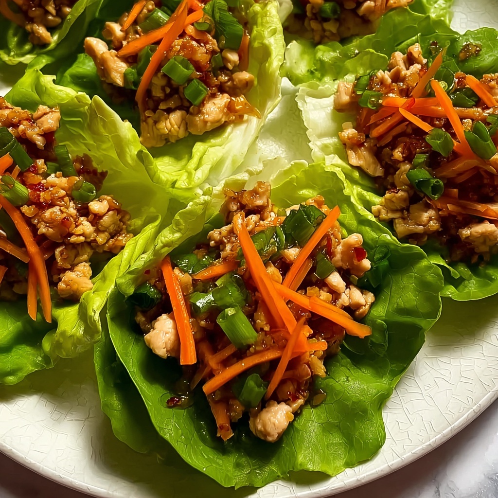 Sweet Chili Chicken Lettuce Cups Recipe - Recipe Image
