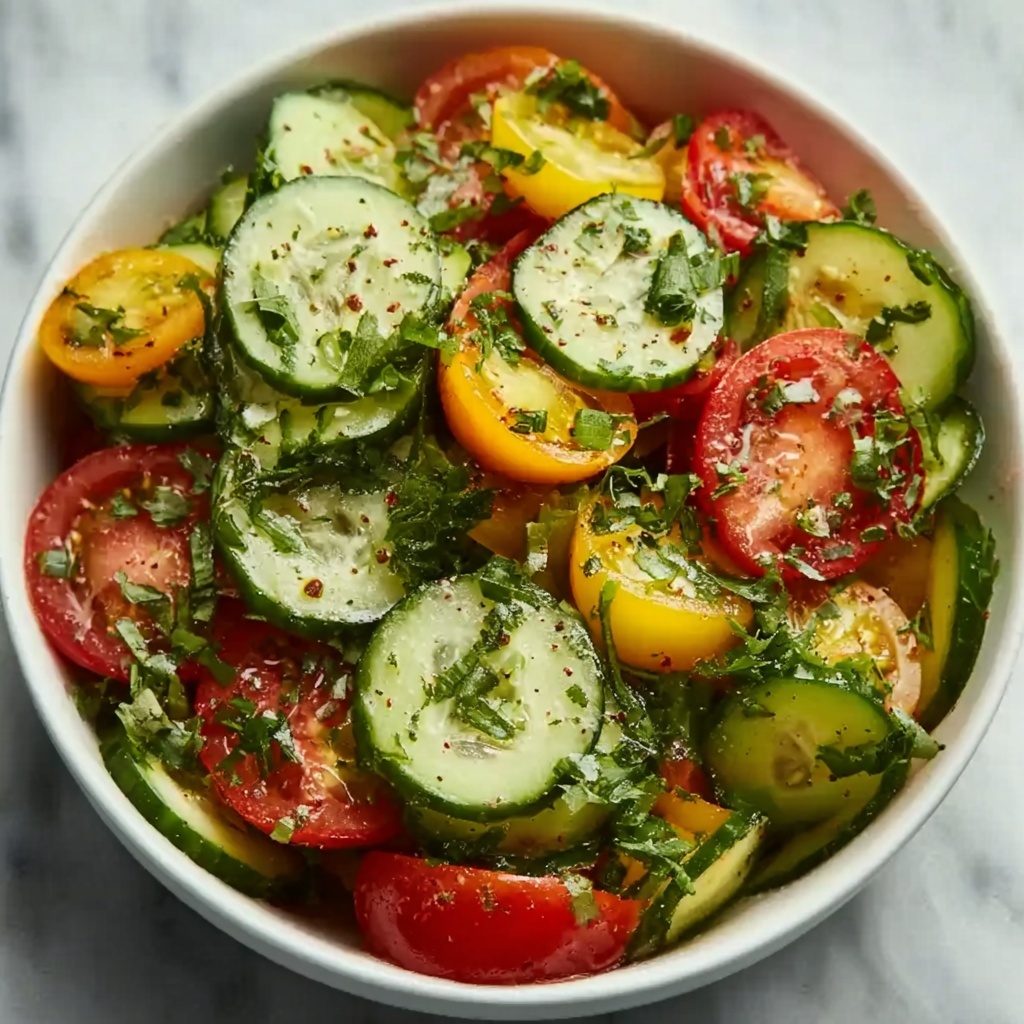 Cucumber, Tomato & Avocado Salad Recipe - Recipe Image