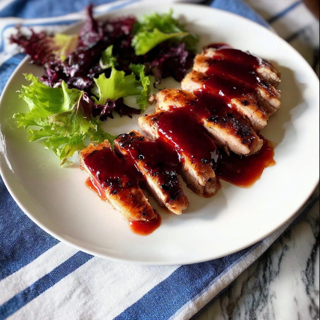 Raspberry Chipotle Glazed Chicken Recipe - Recipe Image