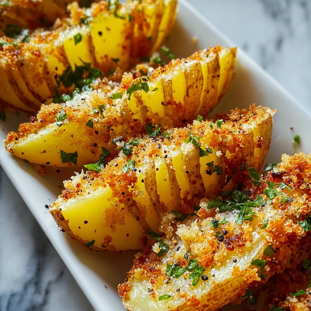 Baked Garlic Parmesan Potato Wedges Recipe - Recipe Image