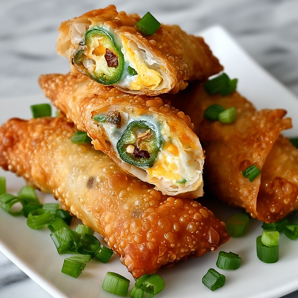 Mini Jalapeno Popper Egg Rolls Recipe - Recipe Image
