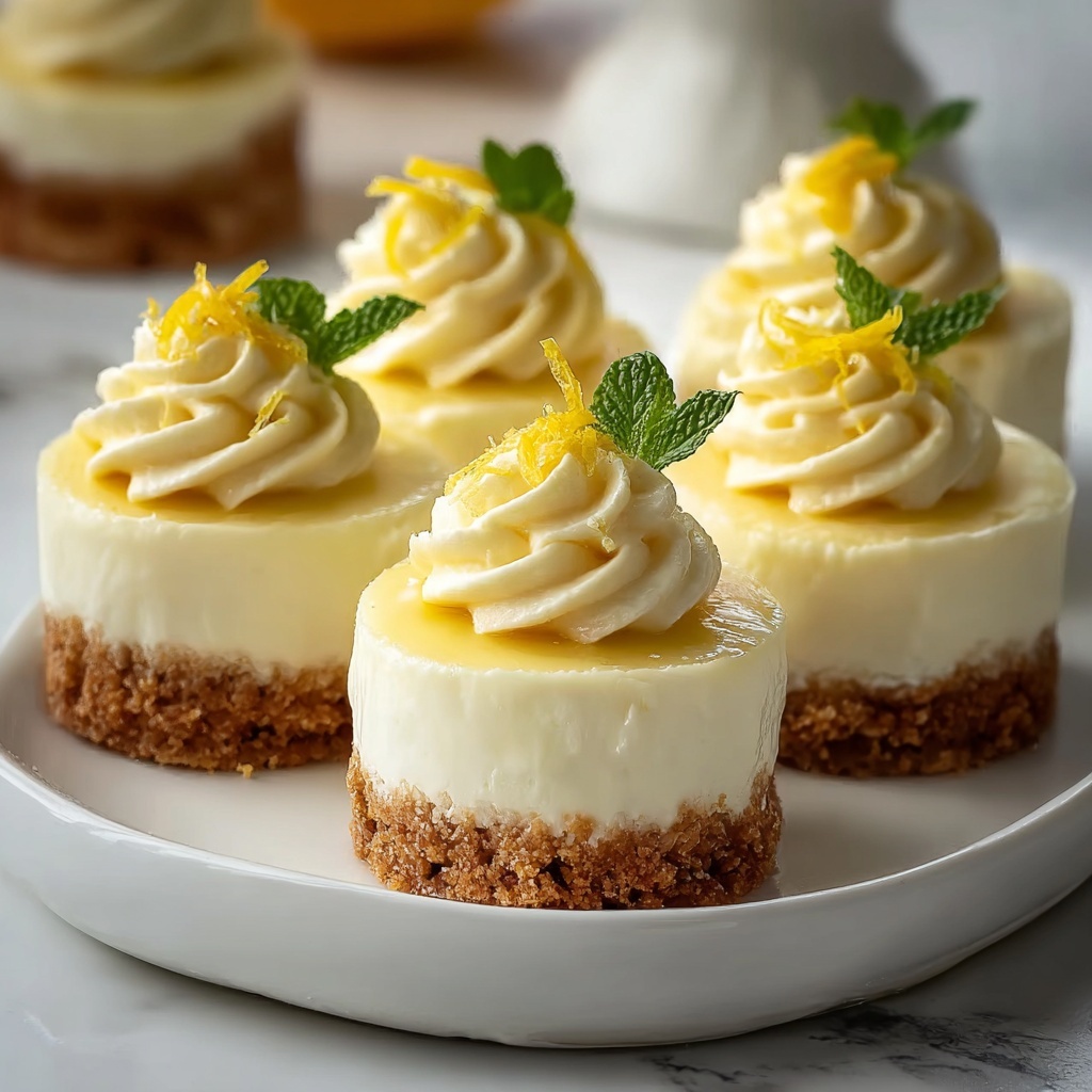 Mini Lemon Cheesecakes Recipe - Recipe Image