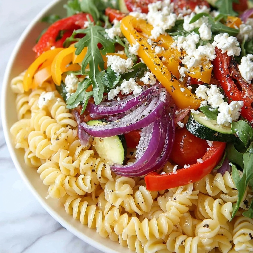 Roasted Veggie Pasta with Feta Recipe - Recipe Image