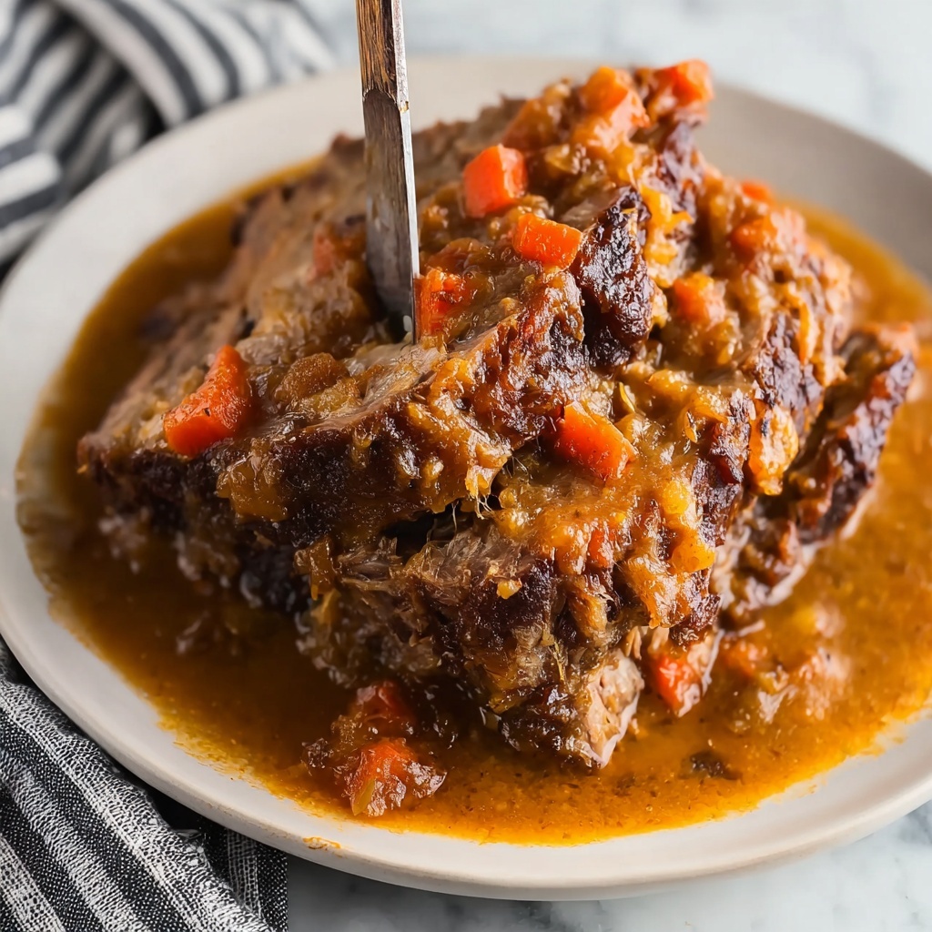 Cajun Pot Roast with Tomato Gravy Recipe - Recipe Image