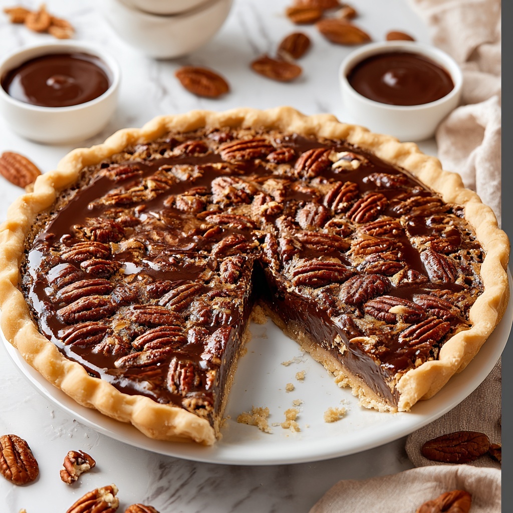 Chocolate Pecan Pie Recipe - Recipe Image