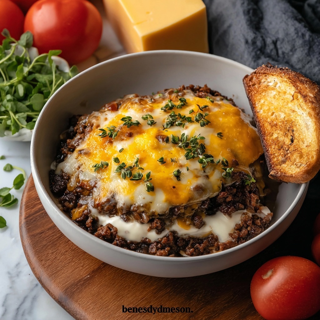 Low-Carb Bacon Cheeseburger Casserole Recipe - Recipe Image