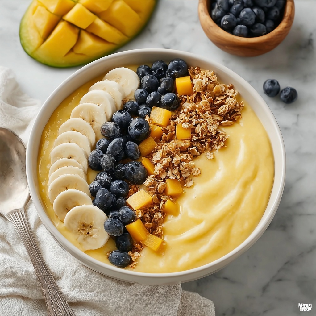 Mango Banana Smoothie Bowl Recipe - Recipe Image