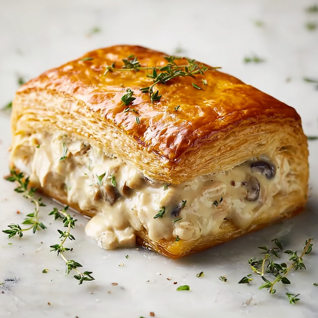 Chicken Wellington with Dijon Cream Sauce Recipe - Recipe Image