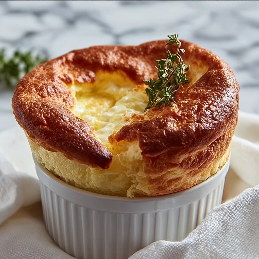 Elevate Your Dinner with a Fluffy Goat Cheese Souffle Recipe - Recipe Image