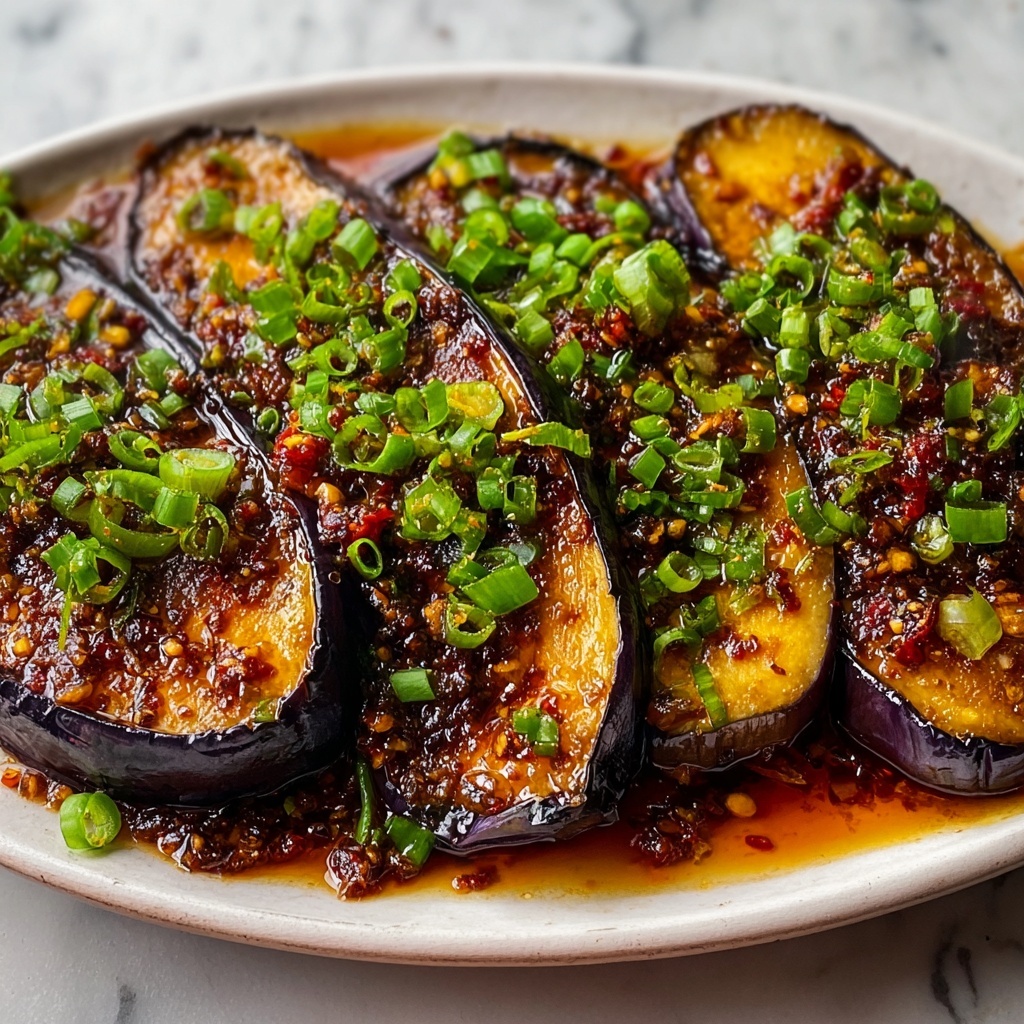 Chinese Barbecue Eggplant: Grilled Asian-Style Eggplant with Soy and Sesame Recipe - Recipe Image