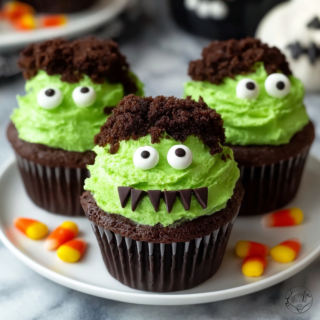 Frankenstein Cupcakes Recipe - Recipe Image