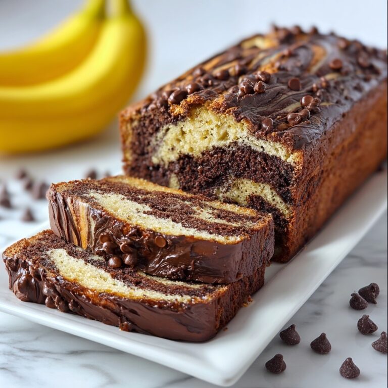 Chocolate Marble Banana Bread Recipe