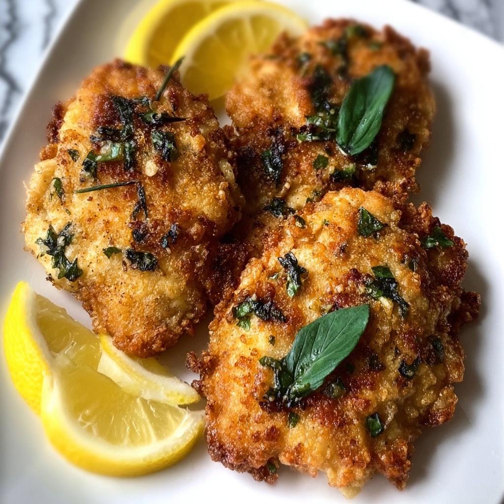 Lemon Pecorino Crusted Chicken: Crispy Delight in Minutes Recipe - Recipe Image