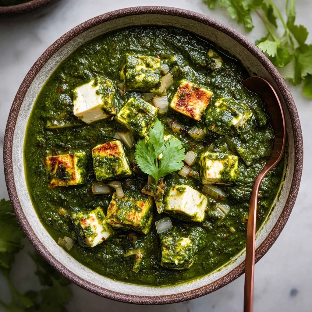 Palak Paneer with Pressed Fresh Ricotta Recipe - Recipe Image